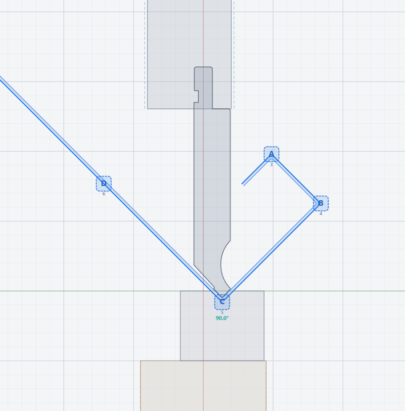 Simulación de plegado de una pieza en NexaBend